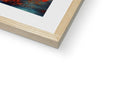 The large image of a painting on a hard cover in a frame.