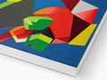 An art book with kites folded into shapes of shapes.