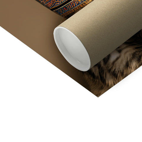 A closeup of a white wrapping paper roll wrapped inside of a rectangular box