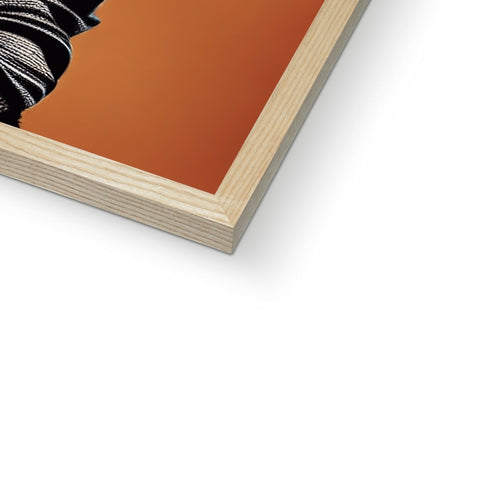a close up of a picture frame with a picture of a woman holding a book.