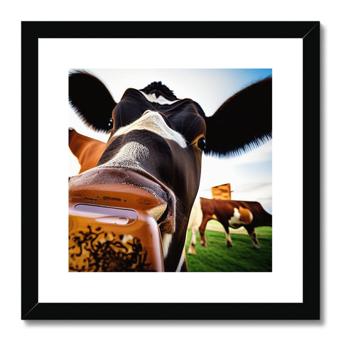 The picture on picture of a cow in a field.