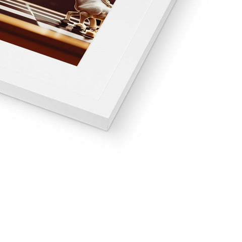 A white photo of a wood frame that is sitting in a photo book.