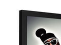a flat screen TV picture frame with a picture frame holding a close up of a photograph