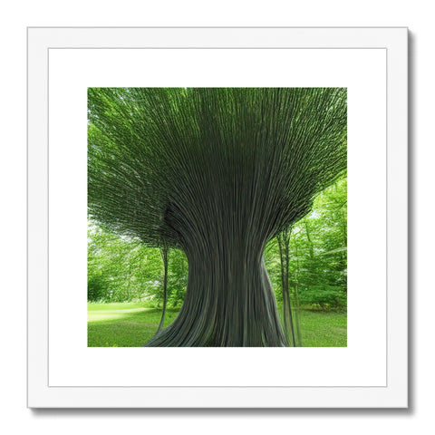 Art print of a tree in a garden