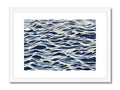 An art print on the ocean waves.