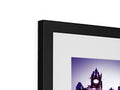 Photo frame with image of a picture from a TV on a black and white background.