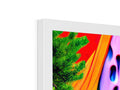 a photo of an imac on a picture frame with colorful prints