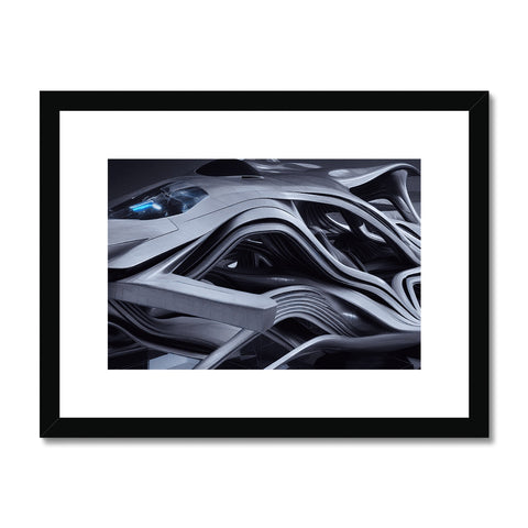 A water and waves filled art print floating on the water