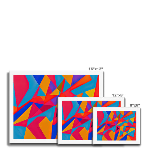 three pieces of ceramic tile that are on plates are shown with different colors of slices.