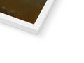 An iPad tablet is propped up on the side of a frame next to a picture