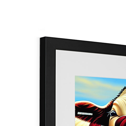 a white flat screen TV picture frames with digital art on it and picture on it.