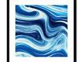 Art print with ocean waves on it.