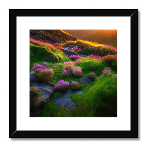 Art print in a colorful scene in a green grassy area
