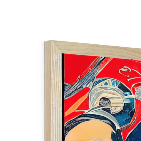 The wooden panel prints a picture of a skateboarding helmet and a skateboard.