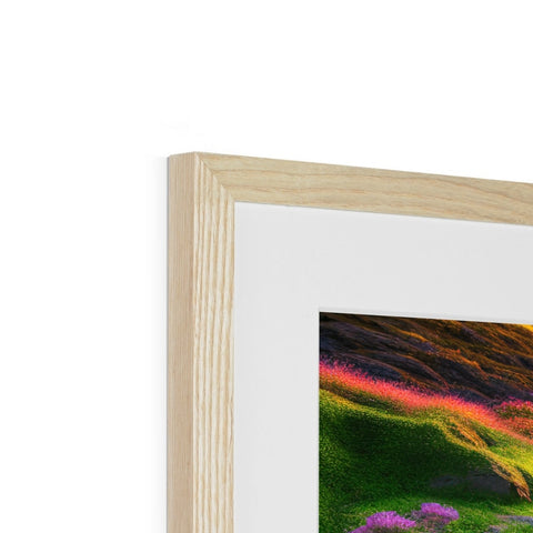 there are photos of the ocean in a wooden frame