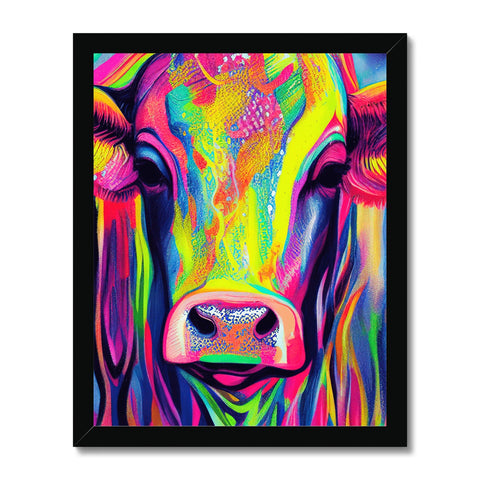 A cow mooing in this picture on a cow art print.