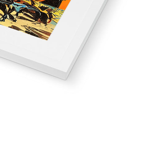 A printed picture of an artistic print on a hardcover.
