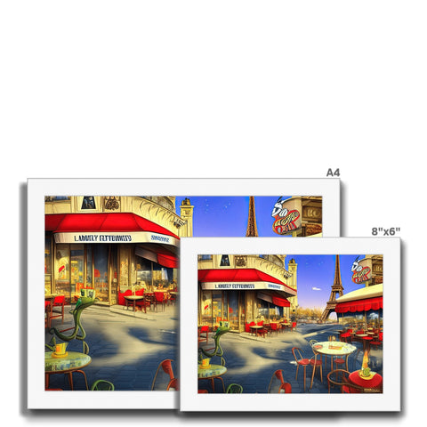 Three separate images of pizza parlor standing next to each other.