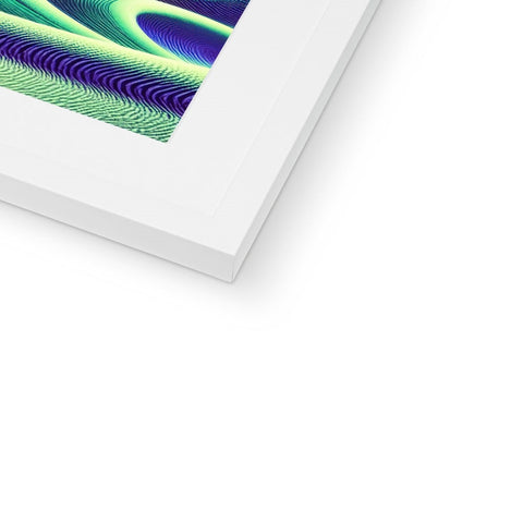 An art print of a picture of a vortex in a frame.