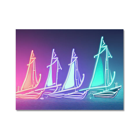A large number of colorful sailboats are sailing on the water.