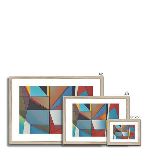 A stack of squares of a set of frames stacked in various configurations with different colors
