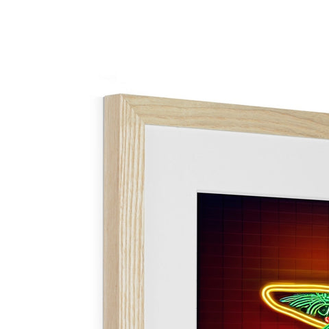 a photo of a green framed picture frame with some wood frames