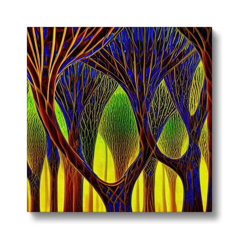 Art print of a tree with branches and branches of trees in the background