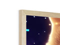 Wood photo frame with lights and windows on top of something on the top of the screen