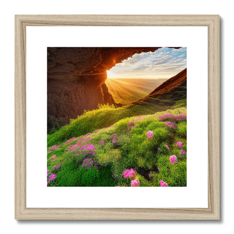 A photo of an arid landscape on a frame with beautiful views of black desert and