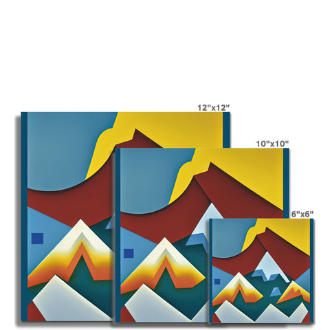 a tile set with mountains, mountains and colors