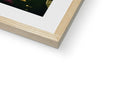 A picture frame with an image of a photo on it outside on a white background next