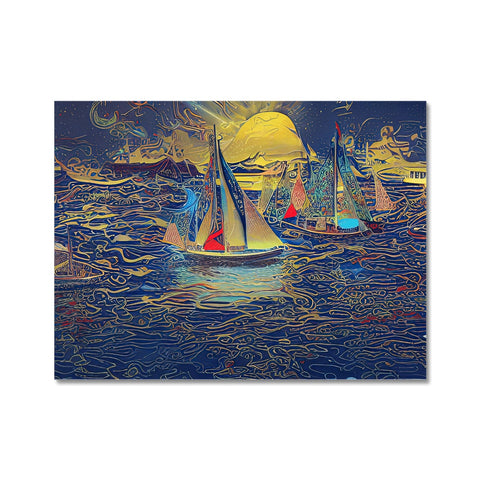 A group of sailboats are out on a lake by