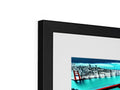 a picture frame containing a picture of a large flat panel panel monitor screen
