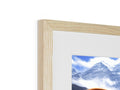 a wooden frame is on top of a photo of a white wall