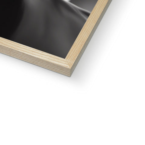 a close up of a photo frame in white with wood panels in it