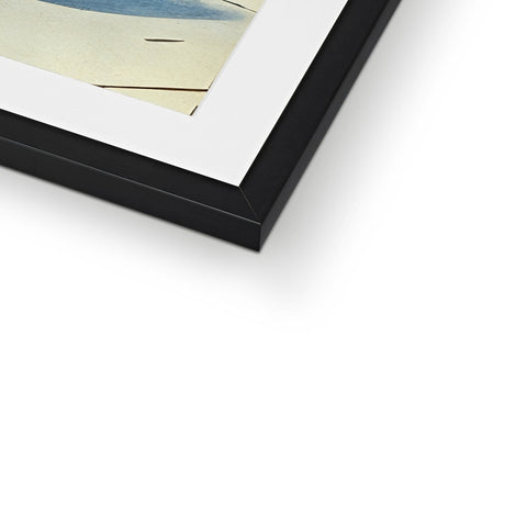 An image of a white photo on a frame in a frame.