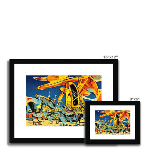 A three piece art print for a windsurfboard in the background in a white