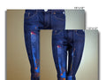 A pair of jeans, top and brown pants, are ordered from a store on the
