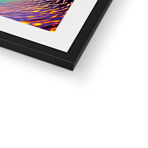 An image of an art print on a metal frame.