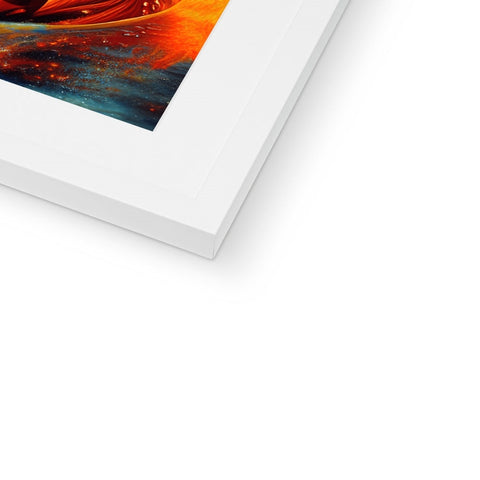 A hardcover picture with a picture of a lily petal flying over molten lava