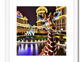 A picture of a kudu standing on top of a wall in Vegas.