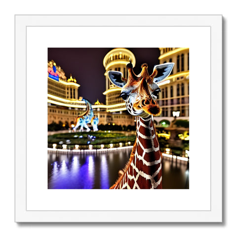 A picture of a kudu standing on top of a wall in Vegas.