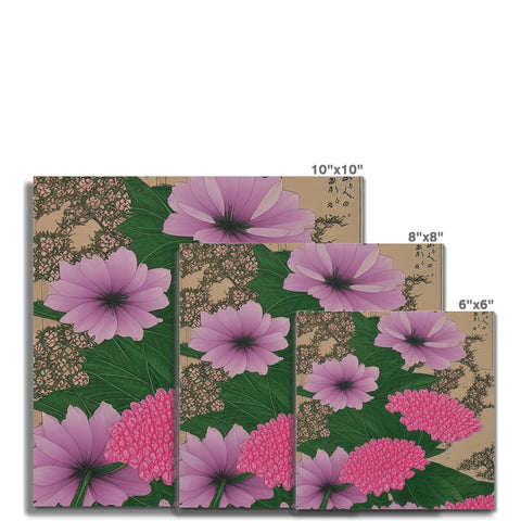 The tiles are a small tile with several colors, and lots of flowers.