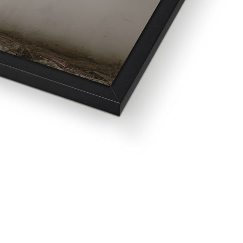 An image of a picture frame that is sitting on a table with a mirror in it