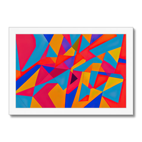 An art print that has numerous different types of colours in it.