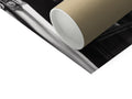 Black and white photo of a roll of paper wrapping.