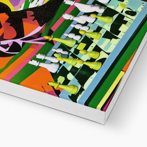 a book with an abstract painting of graffiti in the front of it sitting on a table