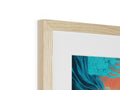 An image of beautiful framed artwork sitting on top of a photo frame.