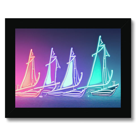 A fleet of sailboats on a boat beach with colorful boats on the side of the