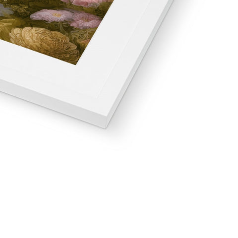 A picture picture of watercolor print sitting on top of a framed wooden frame.